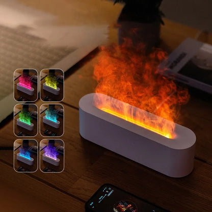 Flame Aromatherapy Diffuser Humidifier