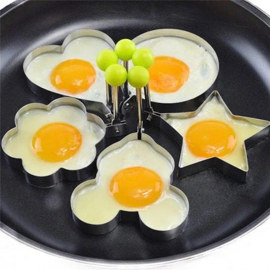 5pcs Stainless Steel Egg Shapers - Handy Homewares